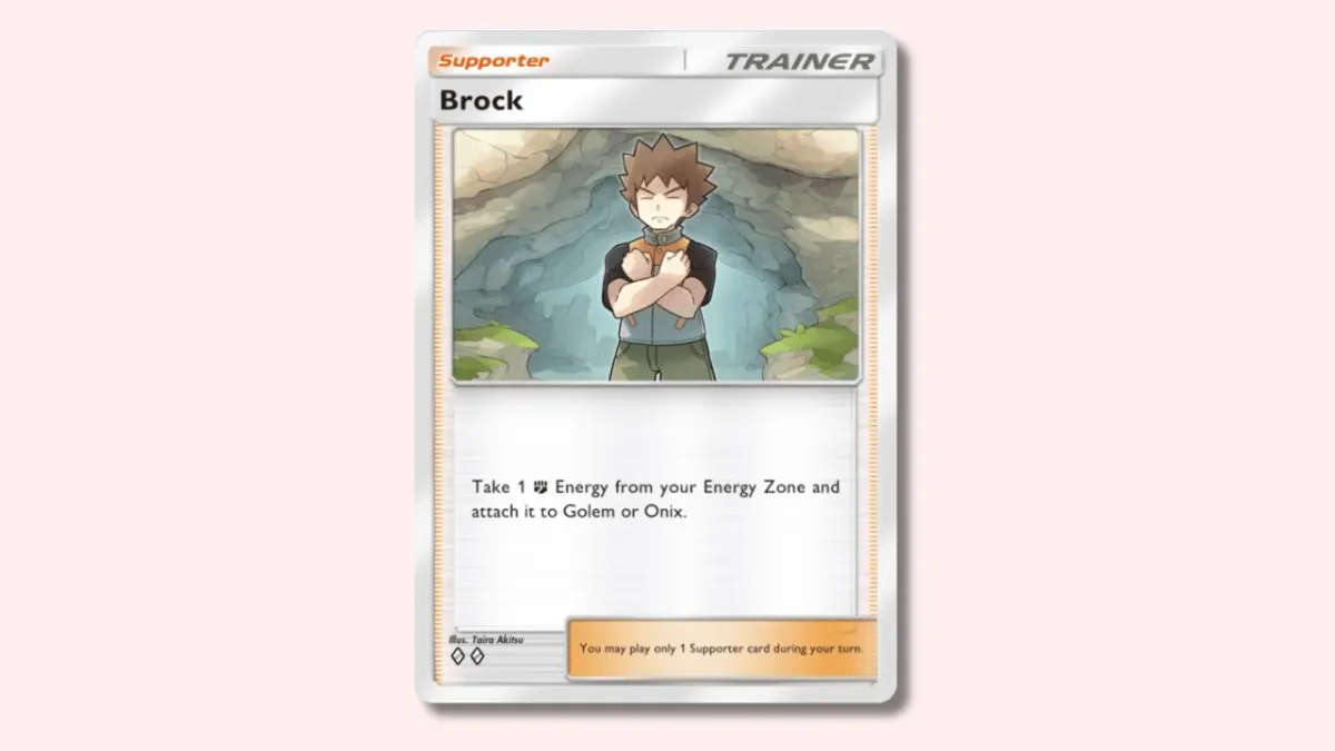 Brock from Pokémon TCG Pocket.