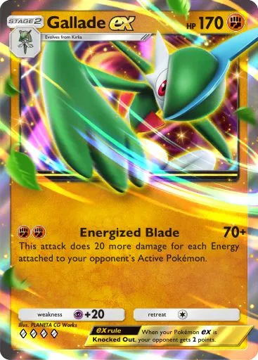 Gallade ex Pokémon TCG Pocket card.