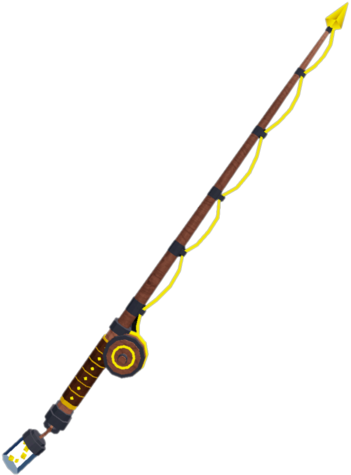 Picture showing the Firefly Rod in Fisch.