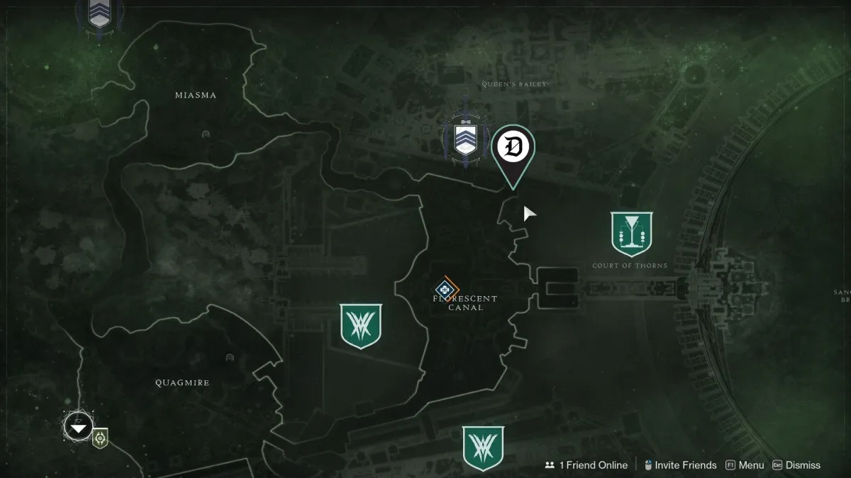 Destiny 2 Florescent Canal with a marker